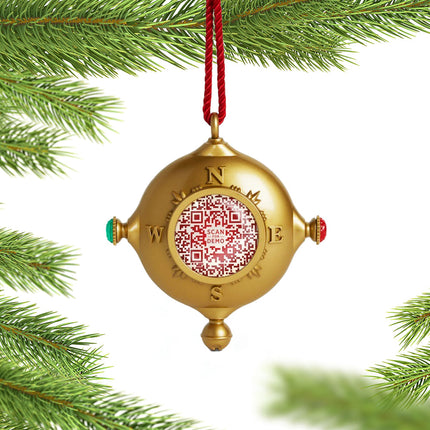 decorative personalized santa's kindness interactive christmas ornament with journal – Christmas ornament, holiday tree decor