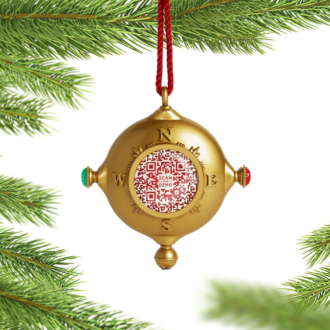 decorative personalized santa's kindness interactive christmas ornament with journal – Christmas ornament, holiday tree decor