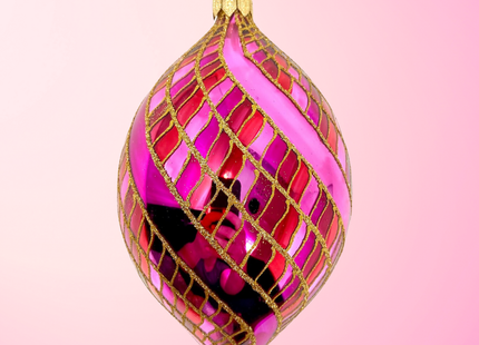 Desert Rose Spinner Glass Ornament