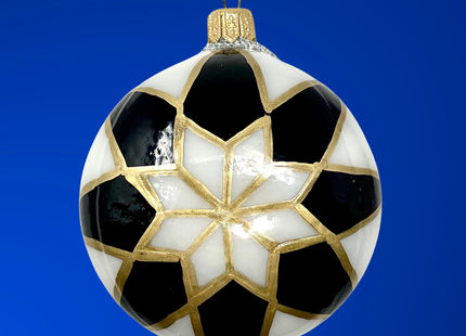 Diamond Yo-Yo Glass Ornament