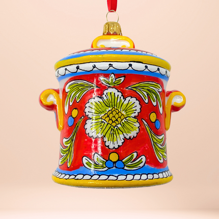 DiNapoli Cookie Jar Polish Glass Ornament