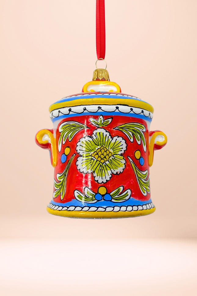 DiNapoli Cookie Jar Polish Glass Ornament