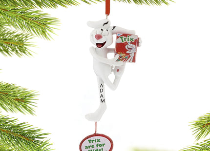 custom personalized general mills cereal trix rabbit christmas ornament – Christmas ornament, holiday tree decoration or gift