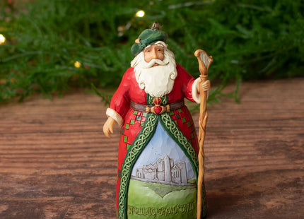 custom irish santa jim shore christmas ornament – Christmas ornament, holiday tree decoration or gift