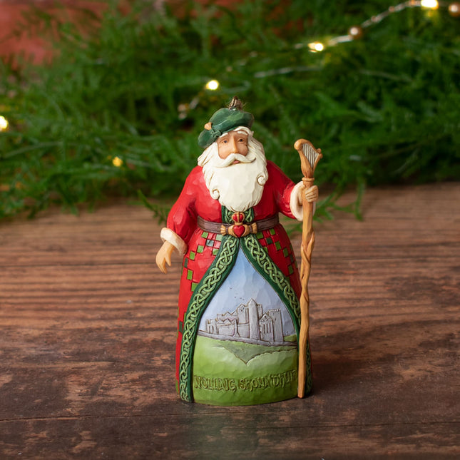 custom irish santa jim shore christmas ornament – Christmas ornament, holiday tree decoration or gift