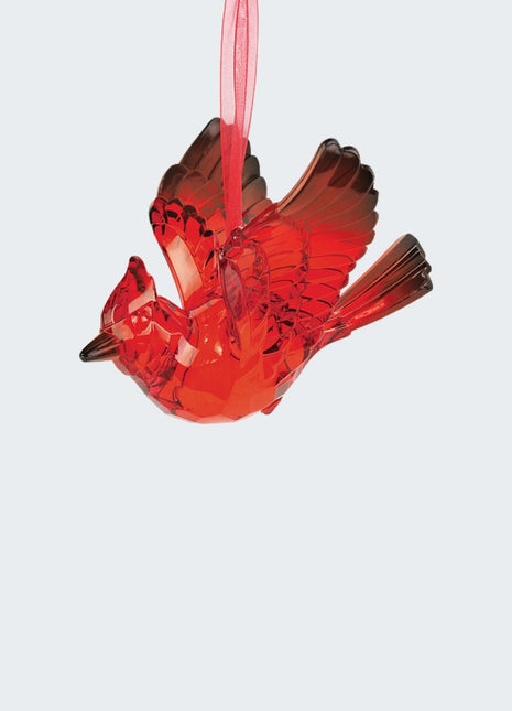 Faceted Cardinal Ornament