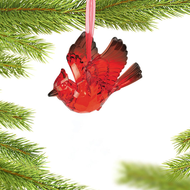 Faceted Bird Christmas Ornament