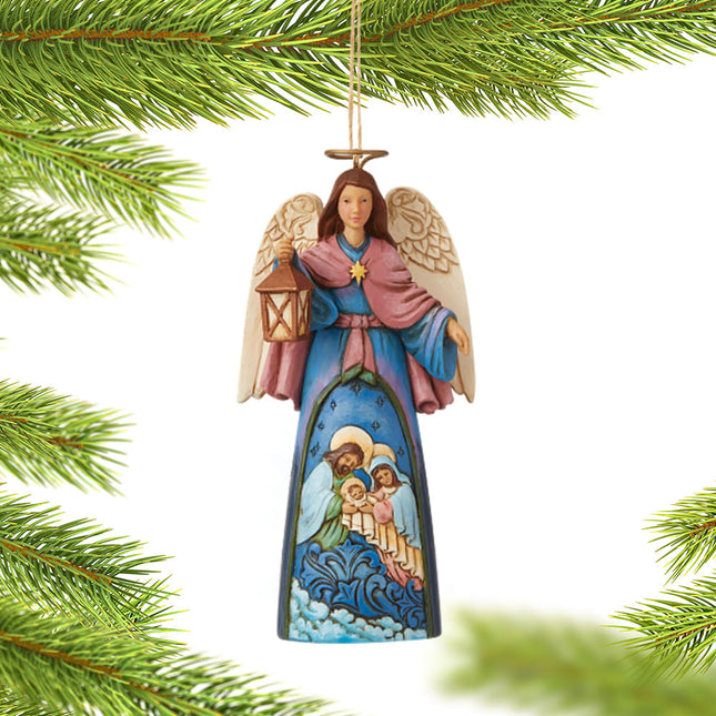 decorative nativity angel christmas ornament – Christmas ornament, holiday tree decoration or gift