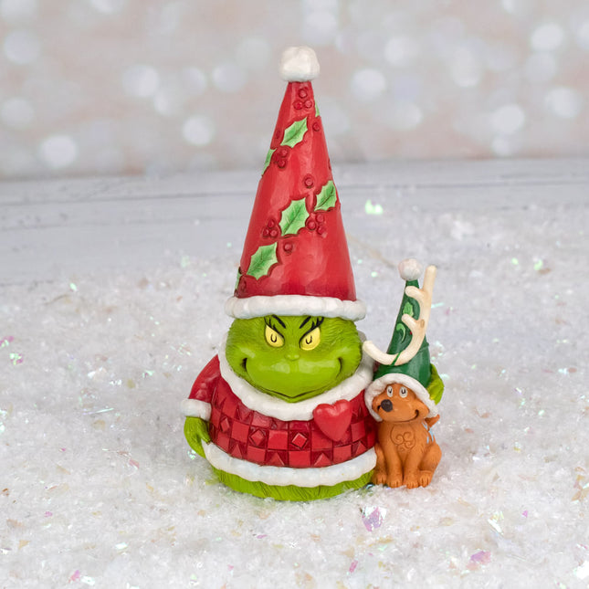 Grinch And Max Gnome Tabletop Ornament