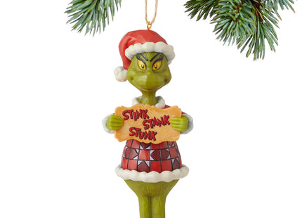 personalized jim shore grinch stink stank stunk christmas ornament – Christmas ornament, holiday tree decoration or gift