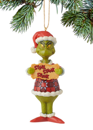 Jim Shore Grinch Stink Stank Stunk Ornament  by ENESCO Ornament