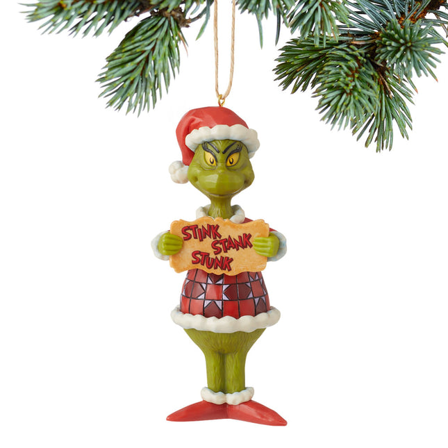 personalized jim shore grinch stink stank stunk christmas ornament – Christmas ornament, holiday tree decoration or gift