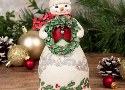 keepsake jim shore highland snowman w/bell & wreath tabletop christmas ornament – Christmas ornament, holiday tree decoration