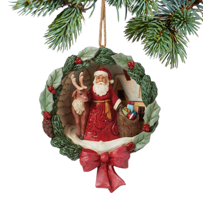 Santa Scene Diorama Ornament
