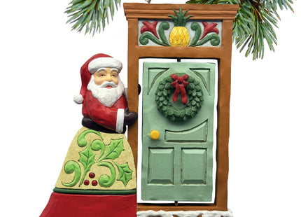 holiday jim shore rotating door with santa christmas ornament – Christmas ornament, holiday tree decoration or gift