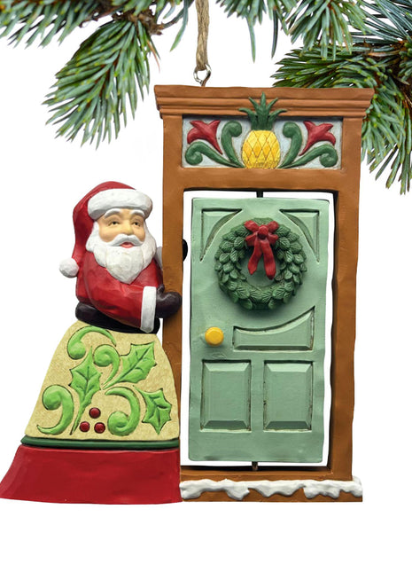 Jim Shore Rotating Door with Santa Ornament  by ENESCO Ornament