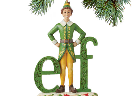 custom jim shore buddy elf word christmas ornament – Christmas ornament, holiday tree decoration or gift