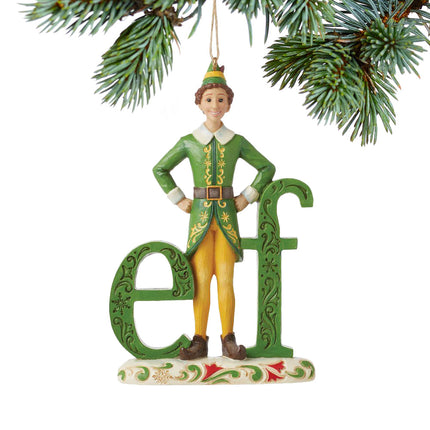 Buddy Elf Word Ornament