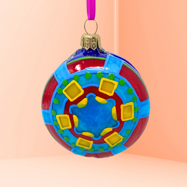 Erik's Yo-Yo Glass Ornament