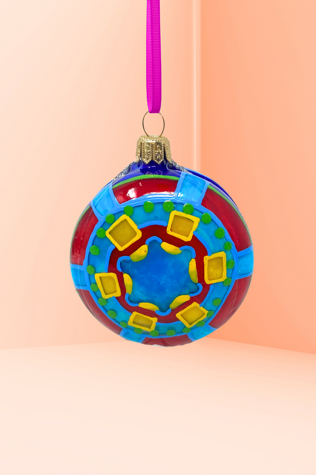 Erik's Yo-Yo Glass Ornament