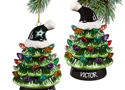 personalized personalized nhl dallas stars led ceramic light up tree christmas ornament – Christmas ornament, holiday tree de