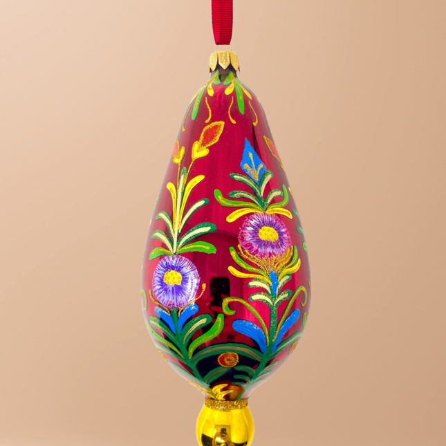 Evening Frolic Polish Glass Ornament