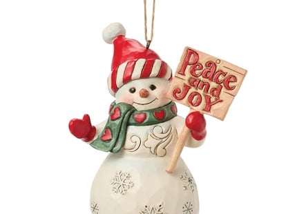 Snowman Peace & Joy Ornament