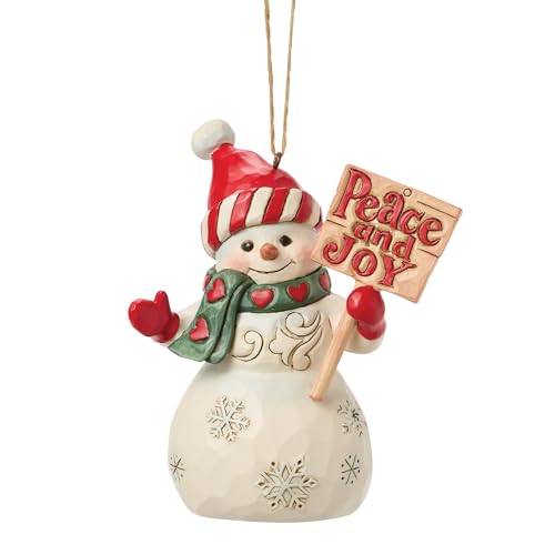 Snowman Peace & Joy Ornament