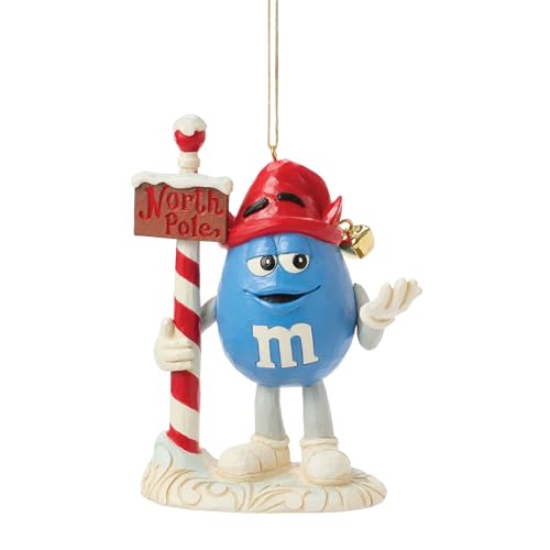 M&M Blue character elf Ornament