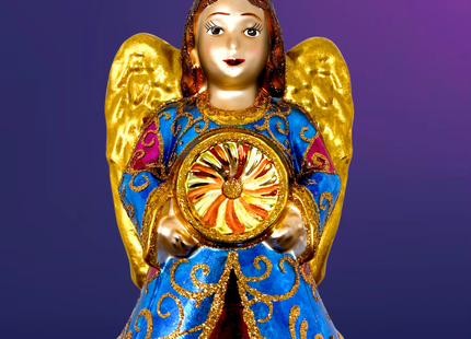 Faith Angel Glass Ornament