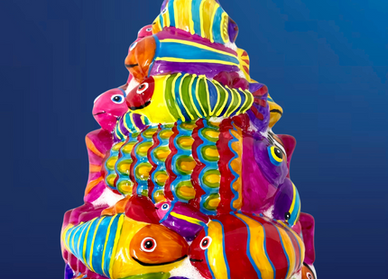 Festival of Fish Tree Glass Ornament