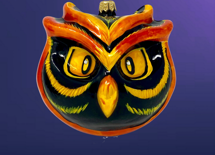 Fire Owl Polish Glass Ornament