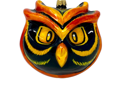 Fire Owl Polish Glass Ornament