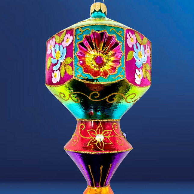 Floral Fetish Prisma Polish Glass Ornament
