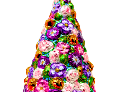 Floral Fetish Tree Polish Glass Ornament