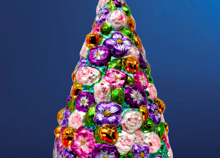 Floral Fetish Tree Polish Glass Ornament