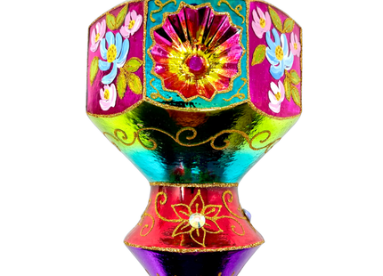 Floral Fetish Prisma Polish Glass Ornament