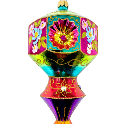 Floral Fetish Prisma Polish Glass Ornament