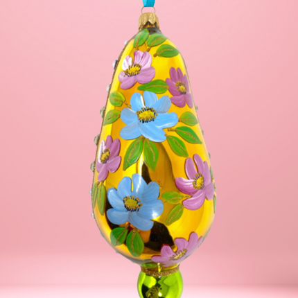 Florentine Flourish Polish Glass Ornament