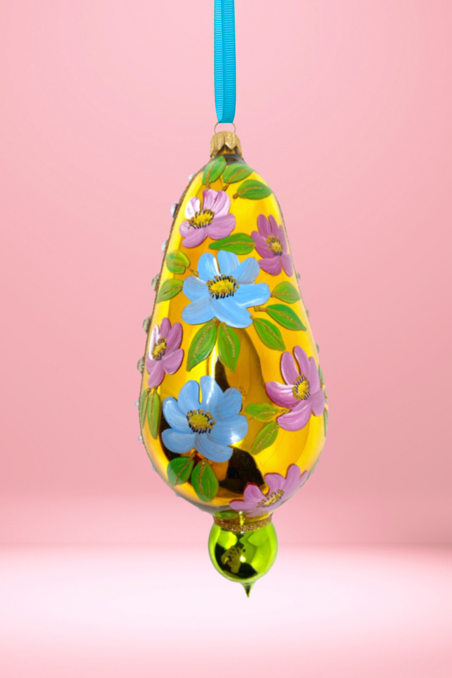 Florentine Flourish Polish Glass Ornament