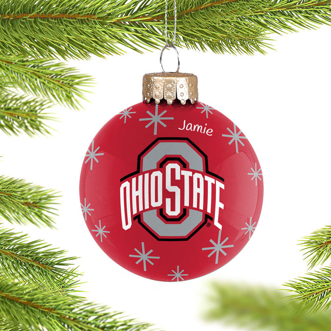 decorative personalized ohio state 2022 ball christmas ornament – Christmas ornament, holiday tree decoration or gift