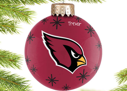engraved personalized arizona cardinals 2022 ball christmas ornament – Christmas ornament, holiday tree decoration or gift