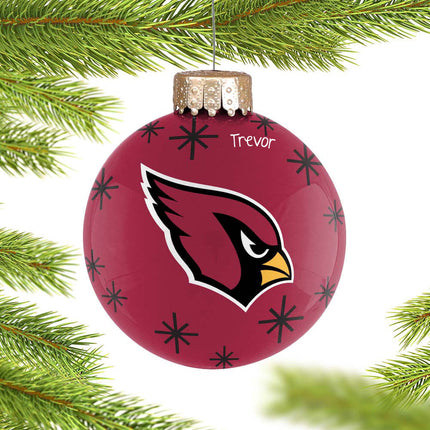 engraved personalized arizona cardinals 2022 ball christmas ornament – Christmas ornament, holiday tree decoration or gift