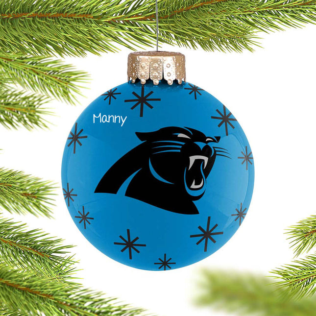 keepsake personalized carolina panthers 2022 ball christmas ornament – Christmas ornament, holiday tree decoration or gift
