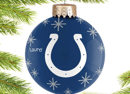 keepsake personalized indianapolis colts 2022 ball christmas ornament – Christmas ornament, holiday tree decoration or gift