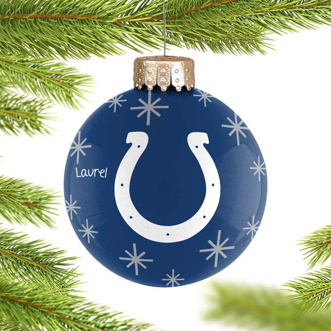 keepsake personalized indianapolis colts 2022 ball christmas ornament – Christmas ornament, holiday tree decoration or gift