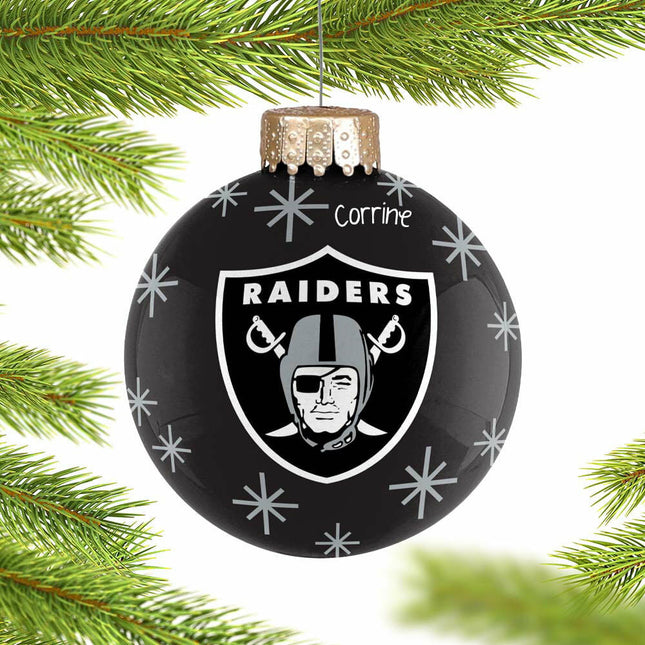 las vegas raiders 2022 ball Ornament