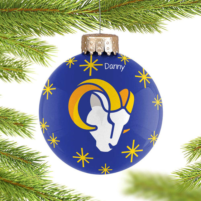 keepsake personalized los angeles rams 2022 ball christmas ornament – Christmas ornament, holiday tree decoration or gift