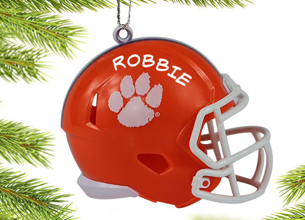 decorative personalized clemson university football helmet christmas ornament – Christmas ornament, holiday tree decoration o