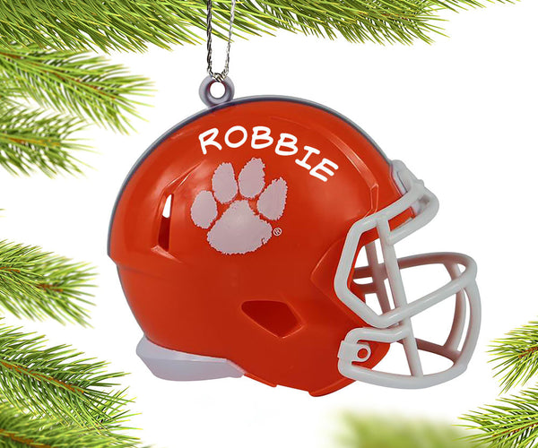 clemson national championship football helmet confetti Clemson University Football Helmet Christmas Ornament